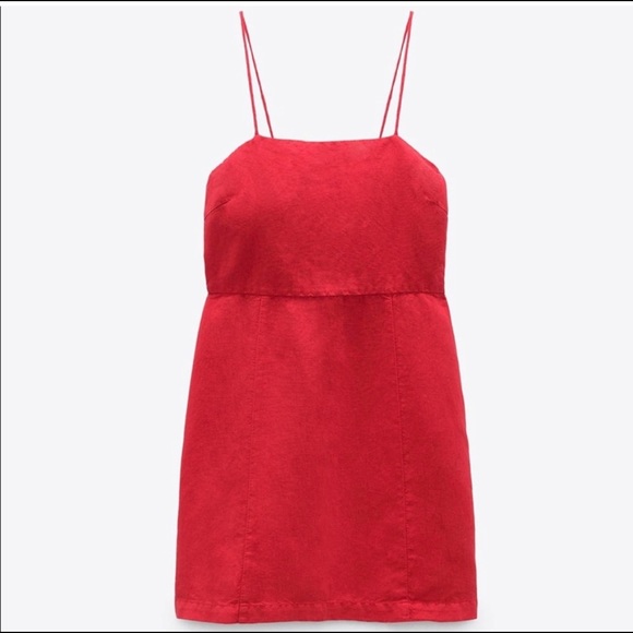 Zara Dresses Zara Linen Blend Mini Dress S Poshmark